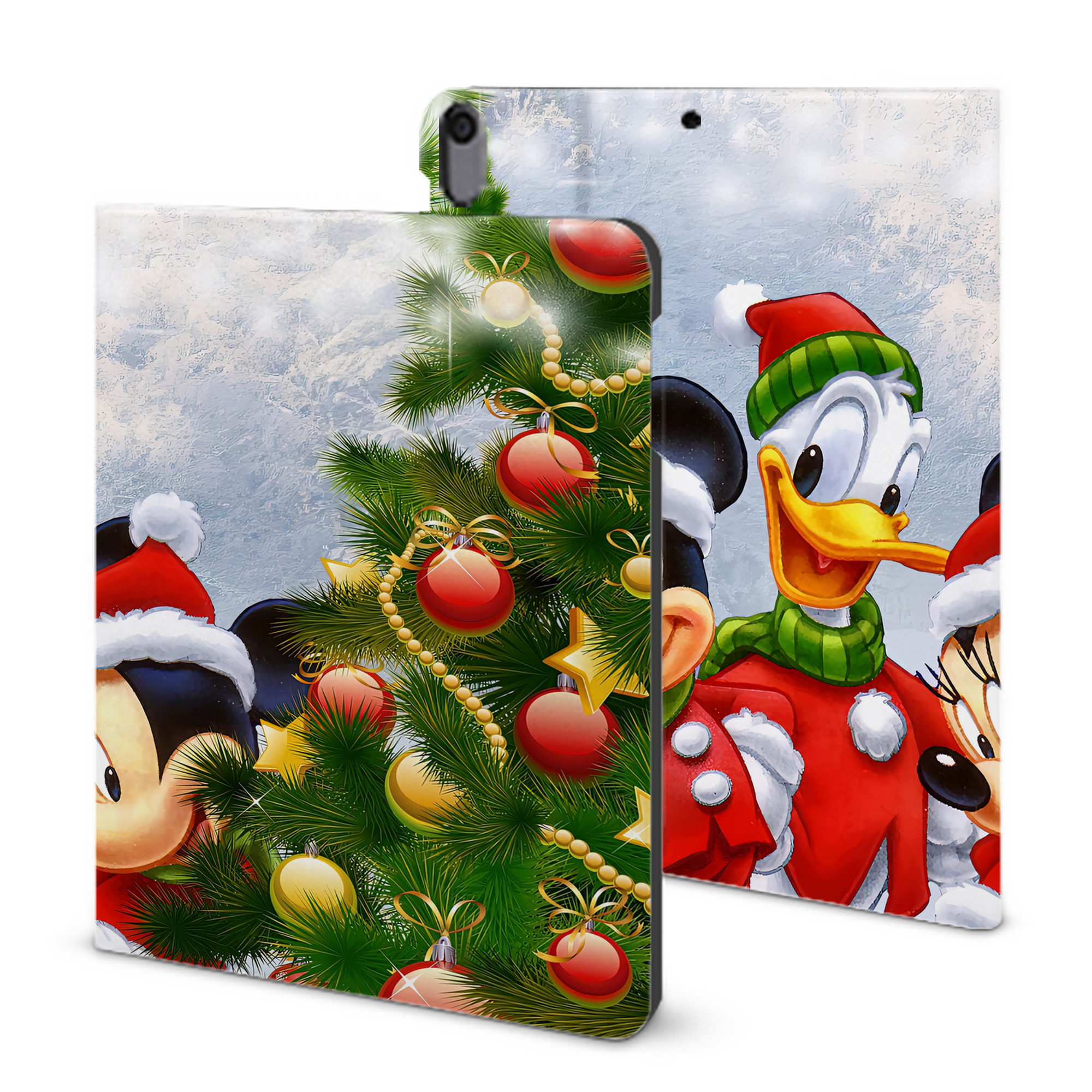 （画像用） ミッキーマウス Mickey Mouse IPad ケース ブック型 PUレザー TPU 耐衝撃 軽量 薄型 ペン収納なし 全面保護 IPad 各モデル対応